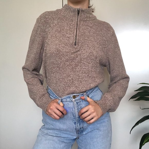 urban pipeline Sweaters - Vintage Cropped Turtleneck Pullover